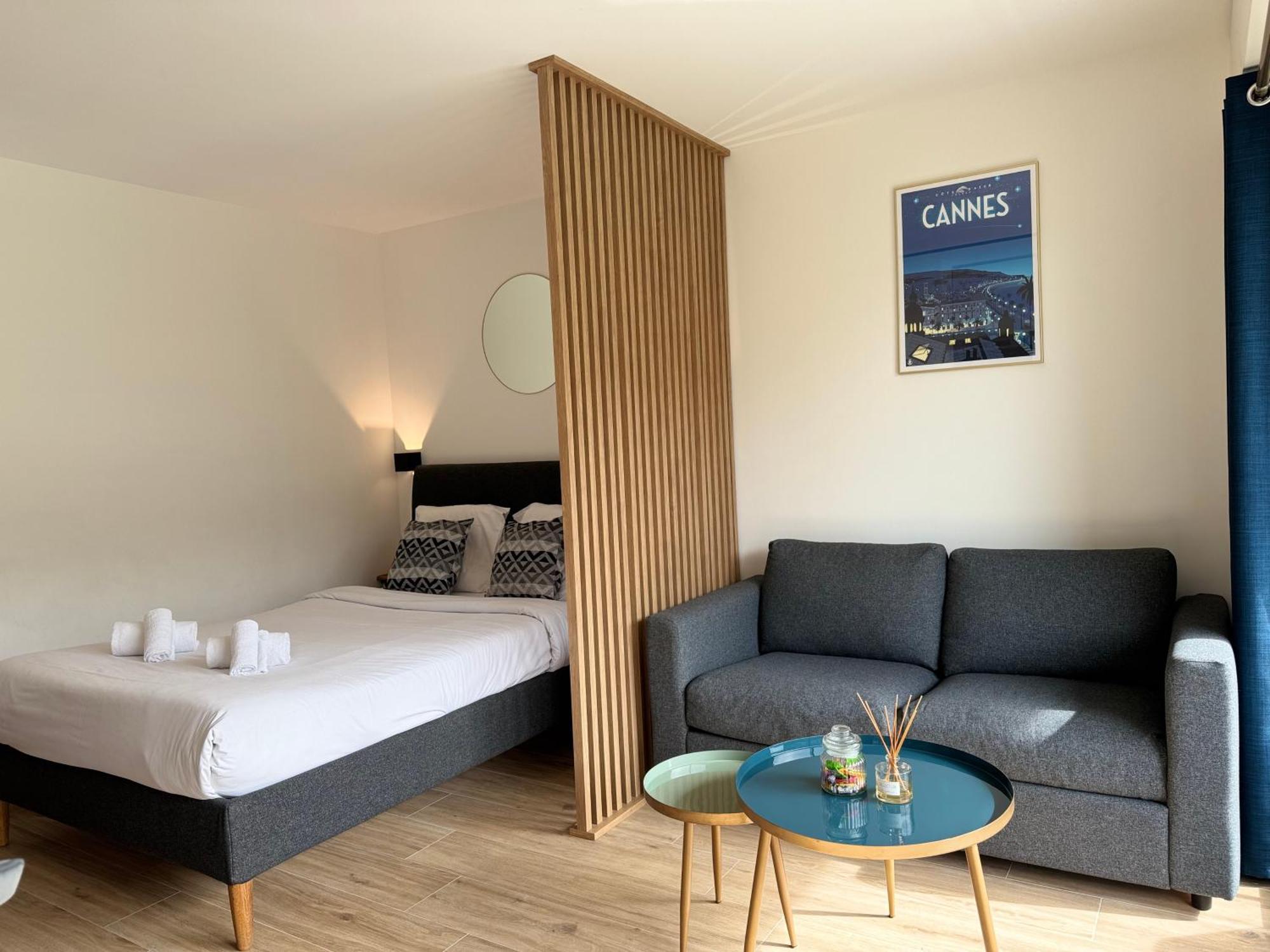 Cosy Appartement, Centre-Ville Cannes, Terrasse, Clim Bagian luar foto